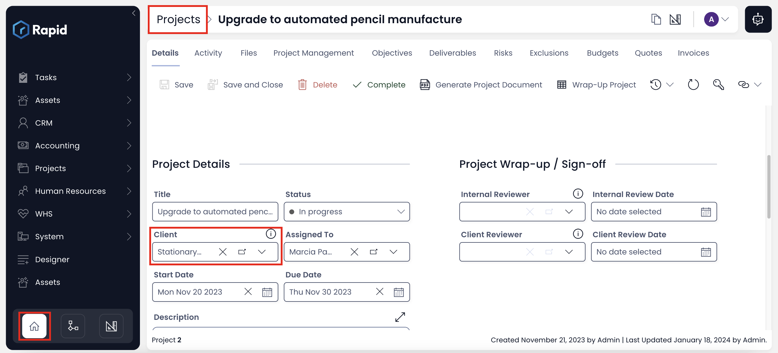 Image showing a Lookup field in Explorer